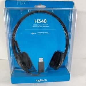 Logitech H340 USB Headset With Noise Canceling Mic New In Box